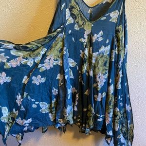 Free People flowy floral tank top